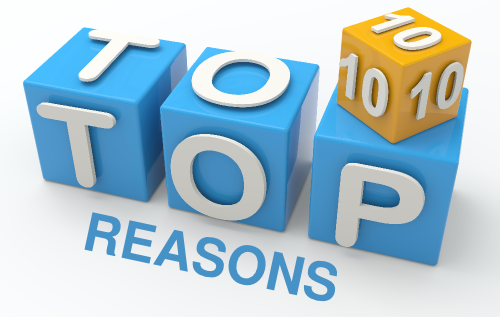 Top ten reasons